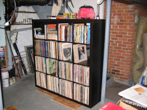 Ikea Expedit vinyl record storage solution